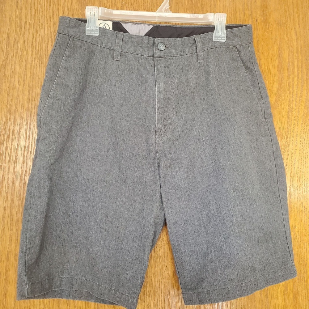 Volcom Shorts Frickin modern stretch short Men's 32 Gray Pockets